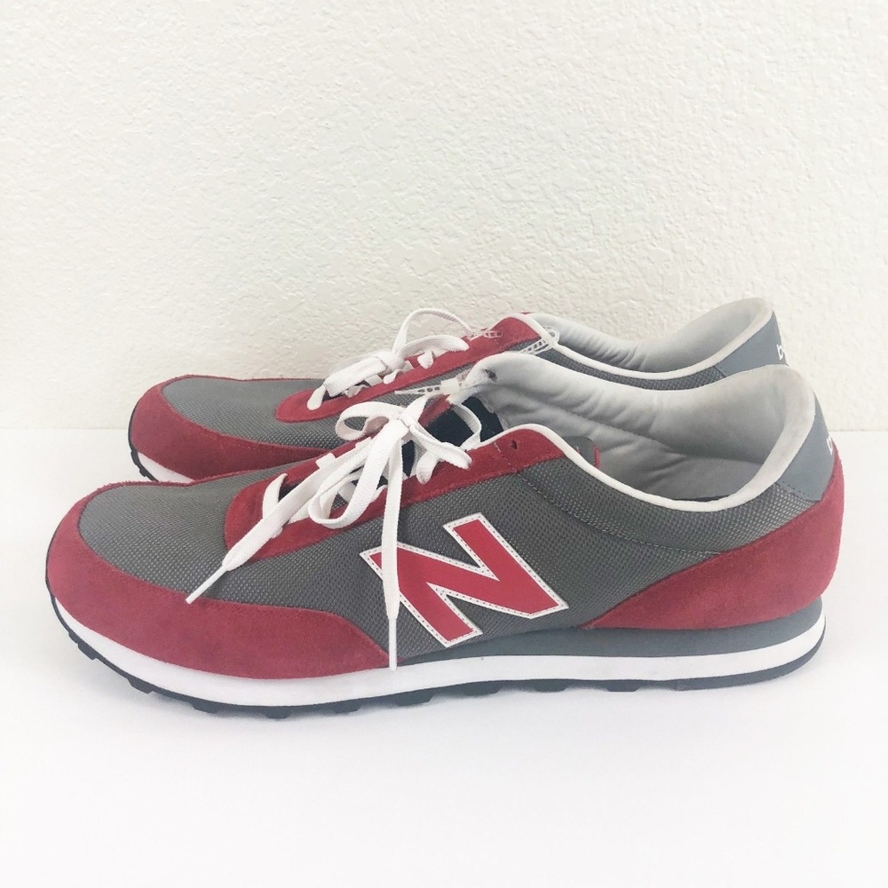 NEW BALANCE Men's Sneakers Size 18 Red/Gray NWOT